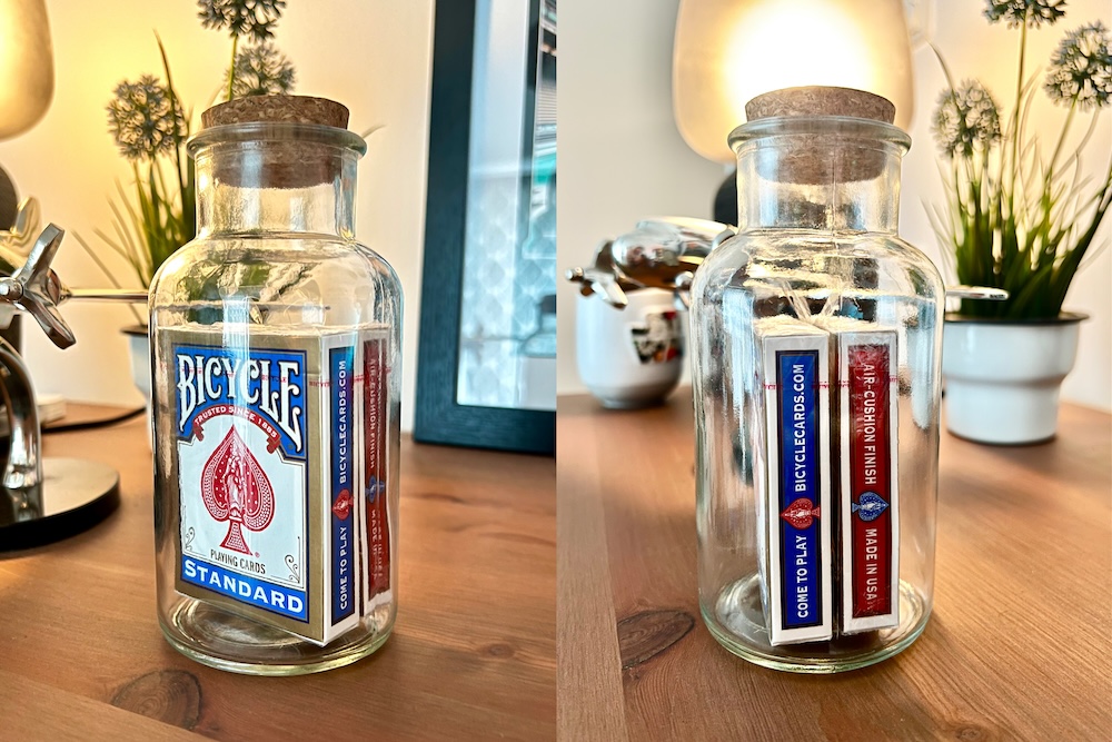 Impossible Bottle - Two Decks of Bicycle Cards in a Bottle by Allani Magic