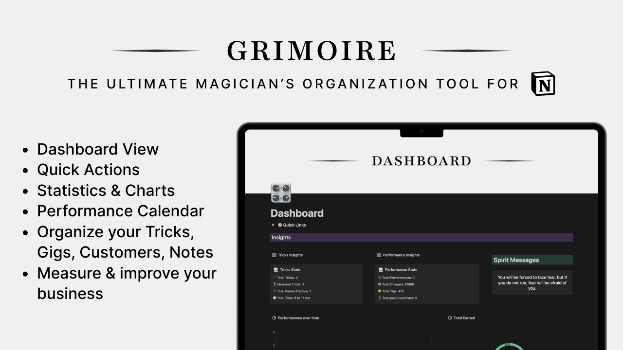 Grimoire - The Ultimate Magician's Organization Tool for Notion